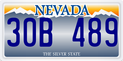 NV license plate 30B489