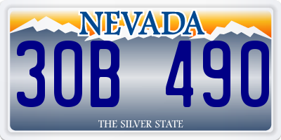 NV license plate 30B490