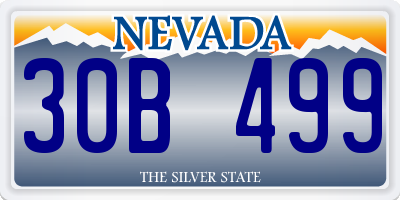 NV license plate 30B499