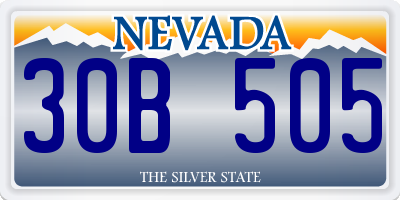 NV license plate 30B505