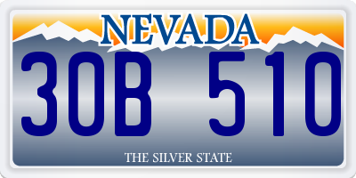 NV license plate 30B510