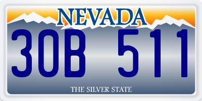 NV license plate 30B511