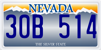 NV license plate 30B514