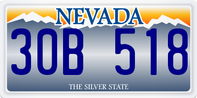 NV license plate 30B518