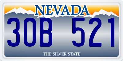 NV license plate 30B521