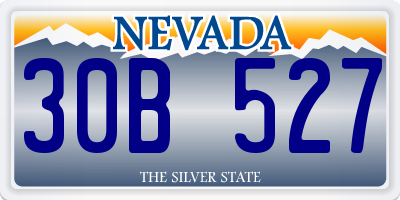 NV license plate 30B527