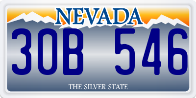 NV license plate 30B546