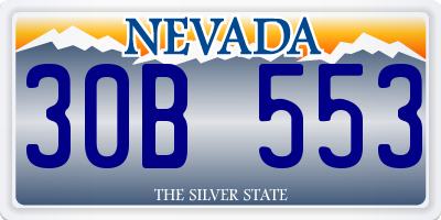 NV license plate 30B553