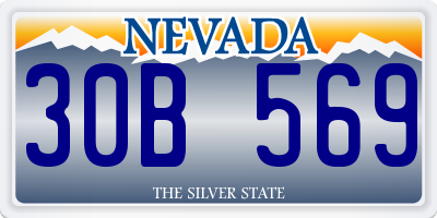 NV license plate 30B569