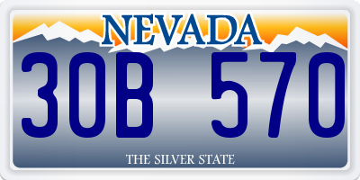 NV license plate 30B570