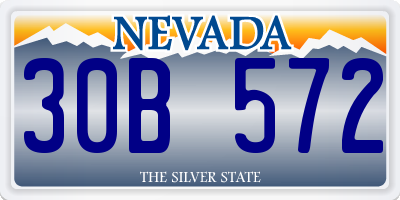 NV license plate 30B572
