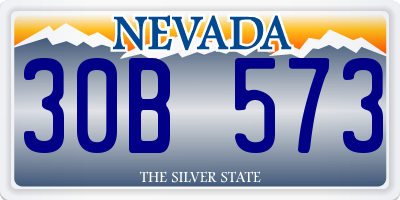 NV license plate 30B573