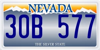 NV license plate 30B577