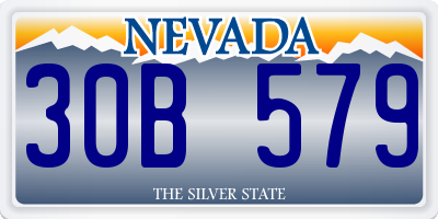 NV license plate 30B579