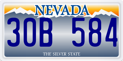 NV license plate 30B584