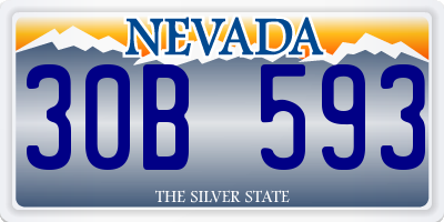 NV license plate 30B593