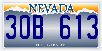 NV license plate 30B613