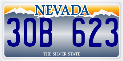 NV license plate 30B623