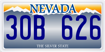 NV license plate 30B626