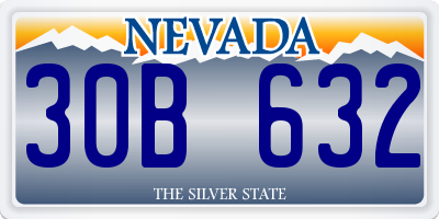 NV license plate 30B632