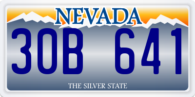 NV license plate 30B641