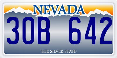 NV license plate 30B642