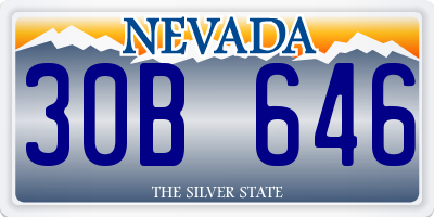 NV license plate 30B646