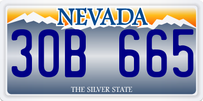 NV license plate 30B665