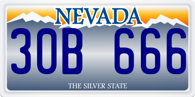 NV license plate 30B666