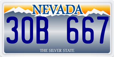 NV license plate 30B667