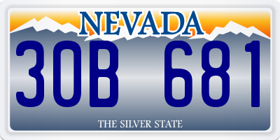 NV license plate 30B681