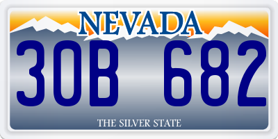 NV license plate 30B682