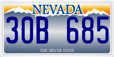 NV license plate 30B685