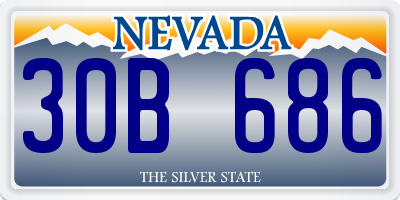 NV license plate 30B686