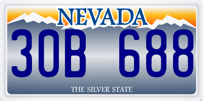 NV license plate 30B688