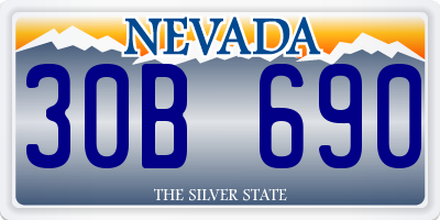 NV license plate 30B690