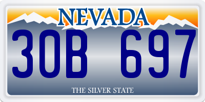 NV license plate 30B697