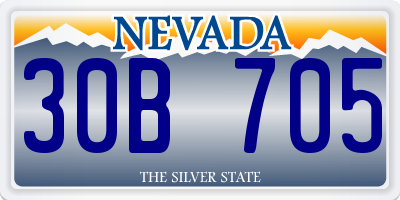 NV license plate 30B705