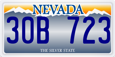 NV license plate 30B723