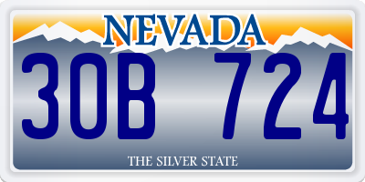 NV license plate 30B724