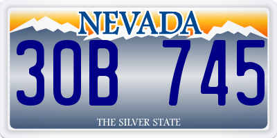 NV license plate 30B745