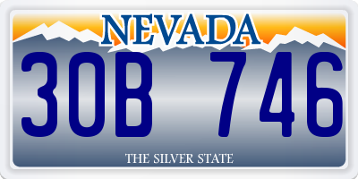 NV license plate 30B746