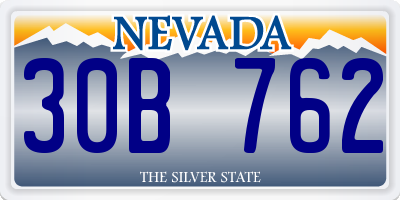 NV license plate 30B762