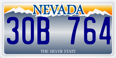 NV license plate 30B764