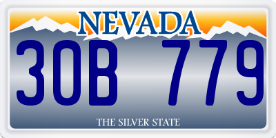 NV license plate 30B779