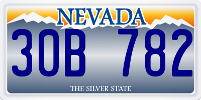 NV license plate 30B782