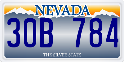 NV license plate 30B784