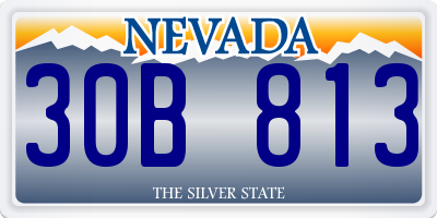 NV license plate 30B813