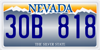 NV license plate 30B818