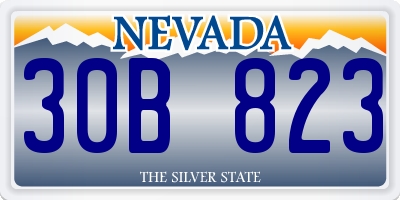 NV license plate 30B823